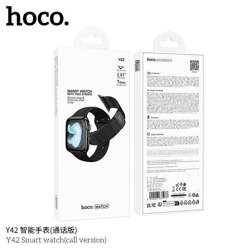 Reloj Smartwatch Hoco Y42 Bluetooth Ipx6 Tft Negro – imagen 2