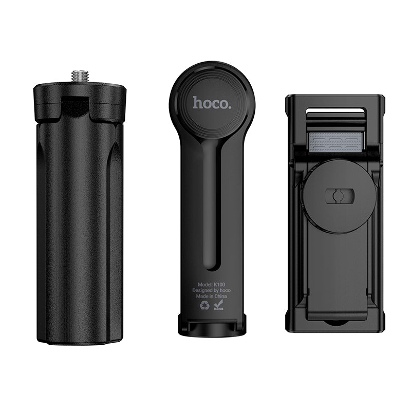Baston Selfie Tripode 2 en 1 Hoco K100 Negro – imagen 3