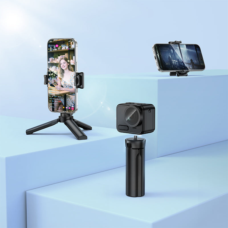 Baston Selfie Tripode 2 en 1 Hoco K100 Negro – imagen 2