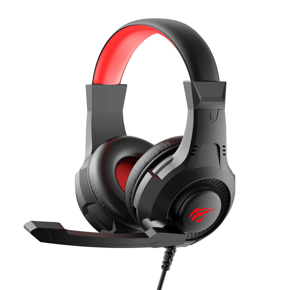 Audífonos Gamer Havit H2031d Pc Ps4 Xbox Switch Negro Rojo
