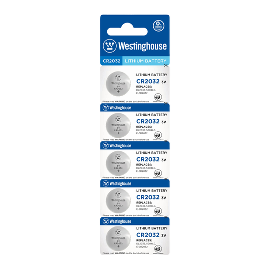 Pila Boton Litio Cr2032 Westinghouse 5 Unidades