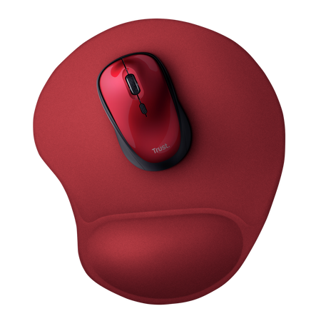 Mousepad Trust BigFoot Apoya Muñeca 23x20 Cm Rojo – imagen 2