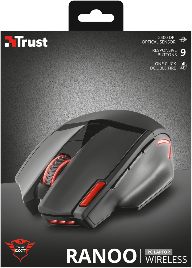 Mouse Gamer Ranoo Trust Gxt 130 Inalambrico 9 Botones – imagen 6