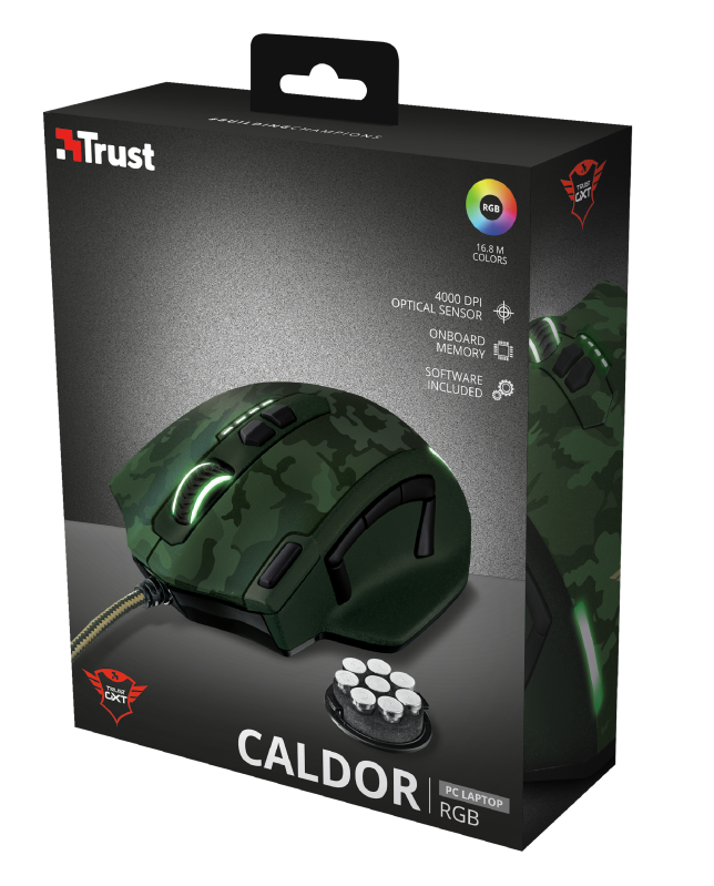 Mouse Gamer Trust Gxt 155c Caldor Camuflaje – imagen 5