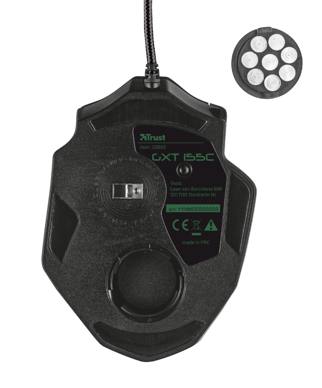 Mouse Gamer Trust Gxt 155c Caldor Camuflaje – imagen 2