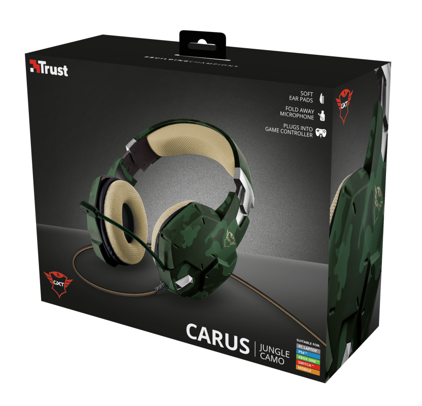Audífono Gamer Gxt 322c Carus Camuflado Pc Ps4 Xbox Switch – imagen 8