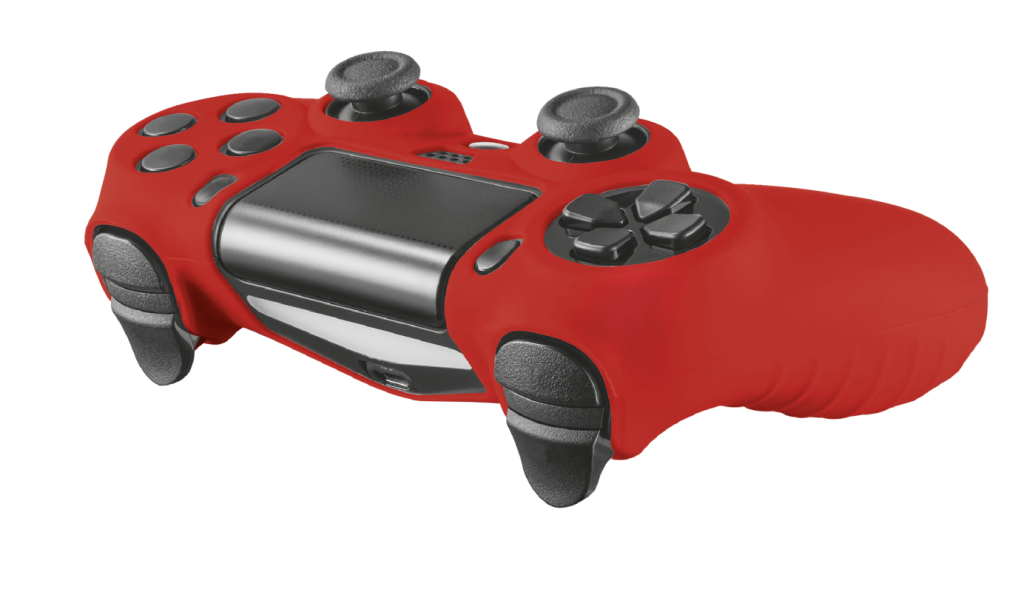 Protector Silicona Rubber Skin Joystick Ps4 Rojo Trust – imagen 2