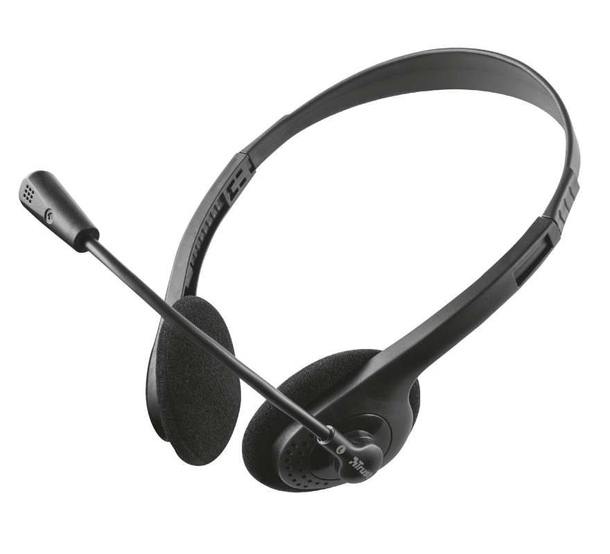 Audífono Ziva Chat 3.5 Mm Negro Con Microfono