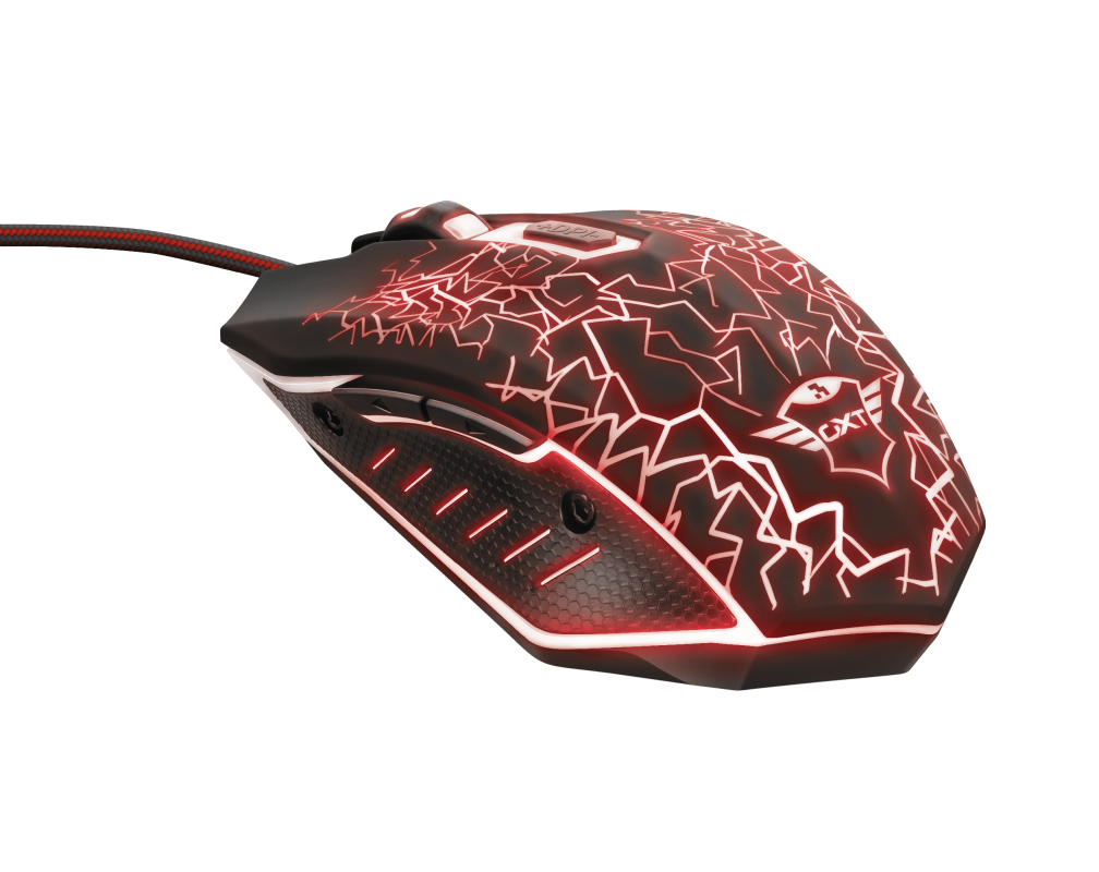 Mouse Gamer Trust Gxt 105 Izza Illuminated Negro – imagen 2