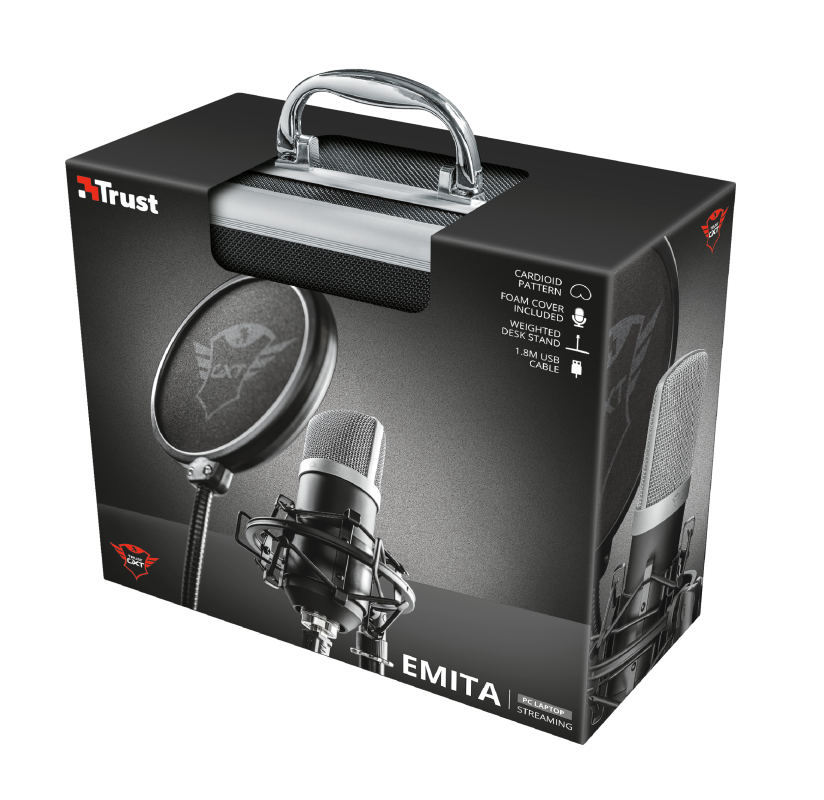 Micrófono Streaming Emita Gxt 252 Trust Negro – imagen 6