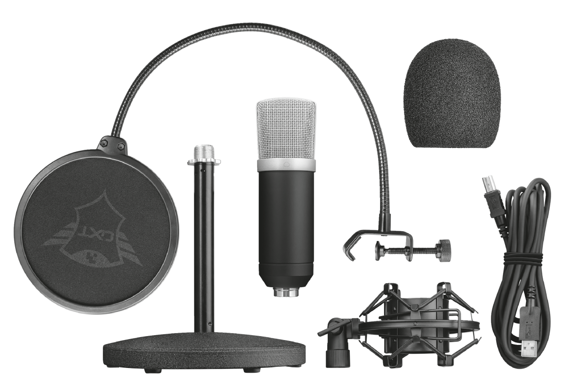 Micrófono Streaming Emita Gxt 252 Trust Negro – imagen 3