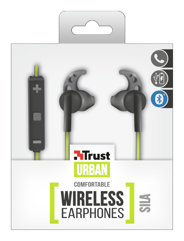Audifonos Inalámbrico Bluetooth Trust Sila Negro – imagen 2