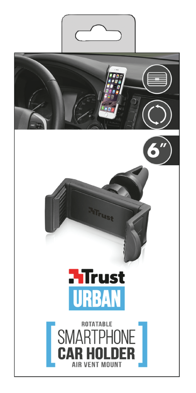 Trust Car Holder Rejilla Airvent Smartphone Negro – imagen 2