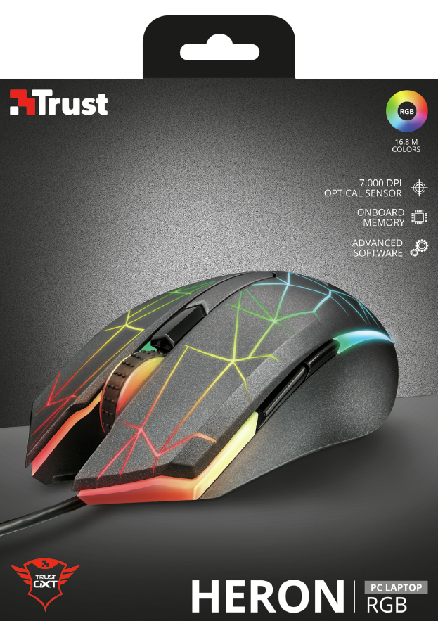 Mouse Gamer Heron Rgb Trust Gxt-170 – imagen 2