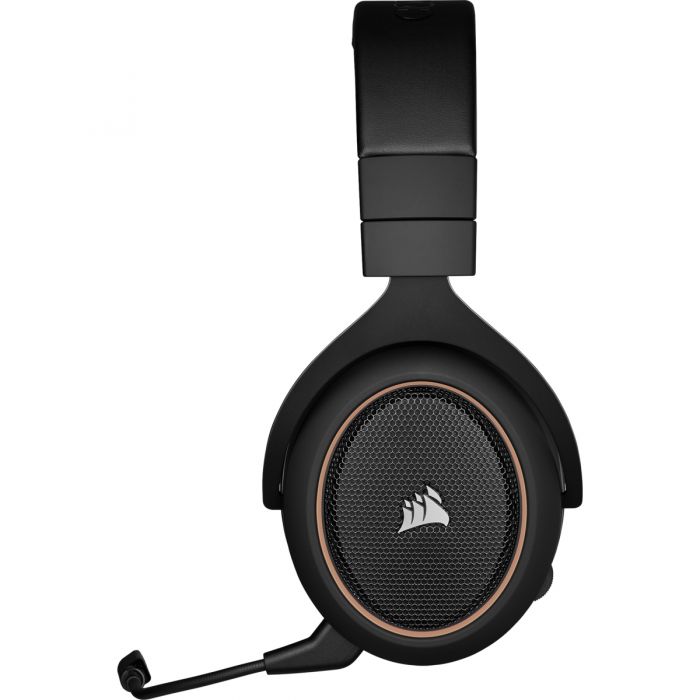 Audifonos Gamer Corsair Hs70 Pro Inalámbrico Pc Ps4 Ps5 Negro Crema – imagen 4