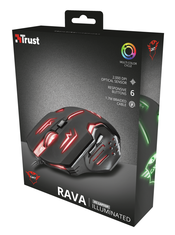 Mouse Gamer Trust Gxt 108 Rava – imagen 4