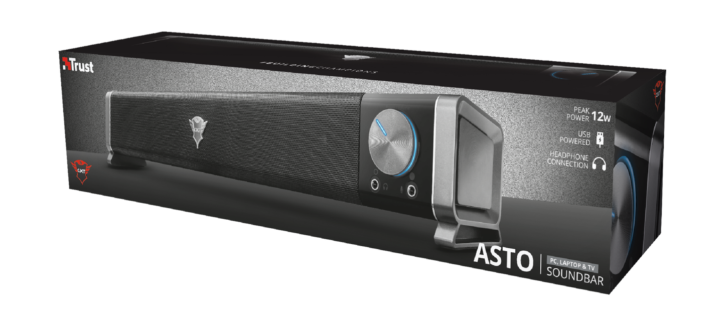 Parlante Soundbar Trust Asto Pc y Tv Gxt 618 – imagen 4