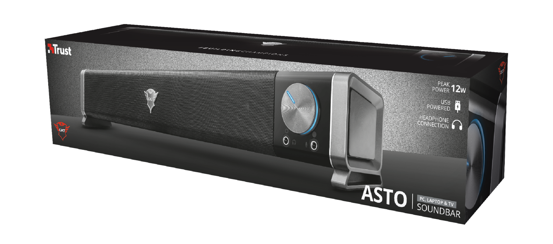 Parlante Soundbar Trust Asto Pc y Tv Gxt 618 – imagen 4