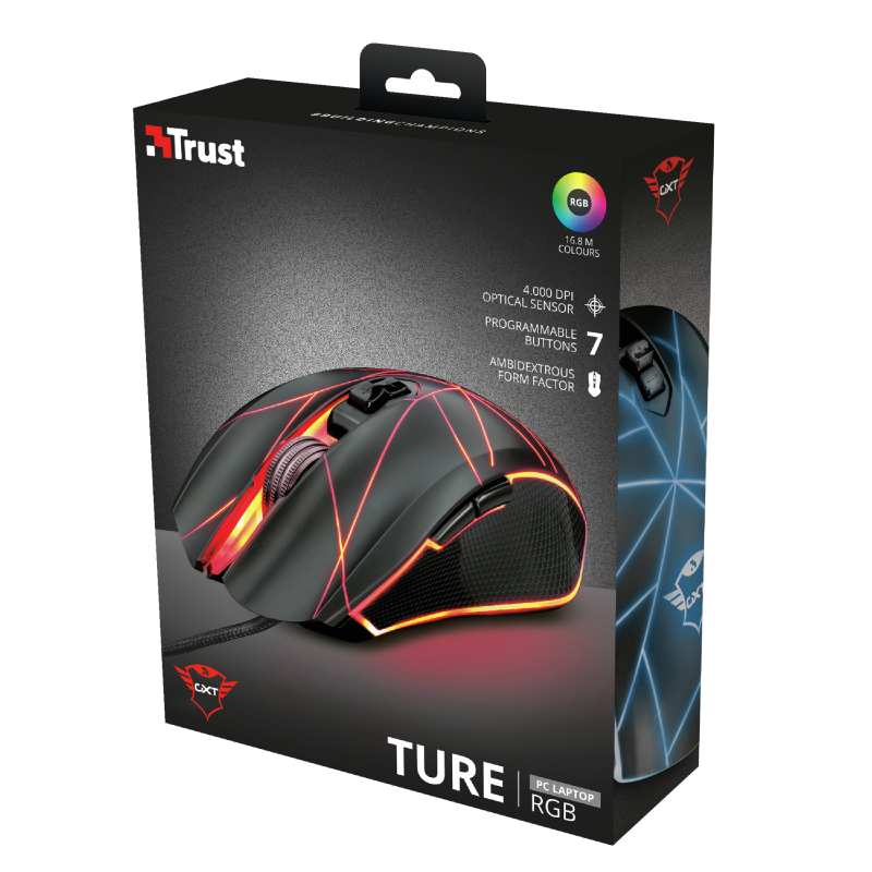 Mouse Gamer Trust Gxt 160 Ture Rgb Negro – imagen 5