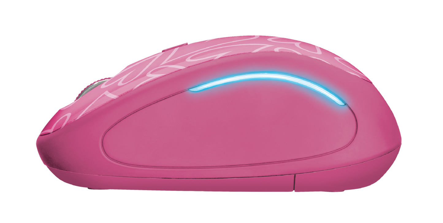 Mouse Inalambrico Trust Yvi Fx Rosado – imagen 3