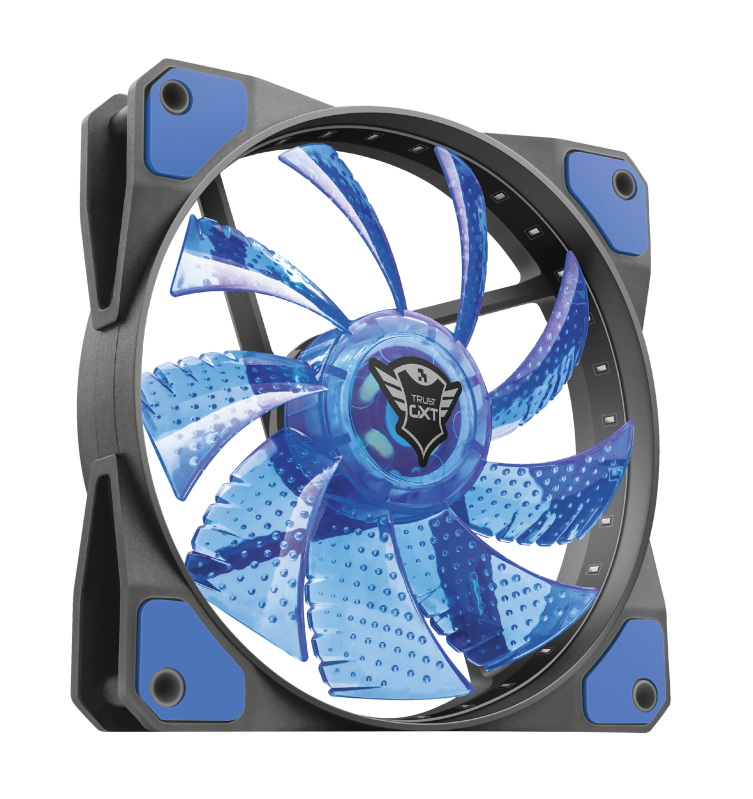Ventilador Led Illuminated Silent Gxt 762r Azul Trust – imagen 3