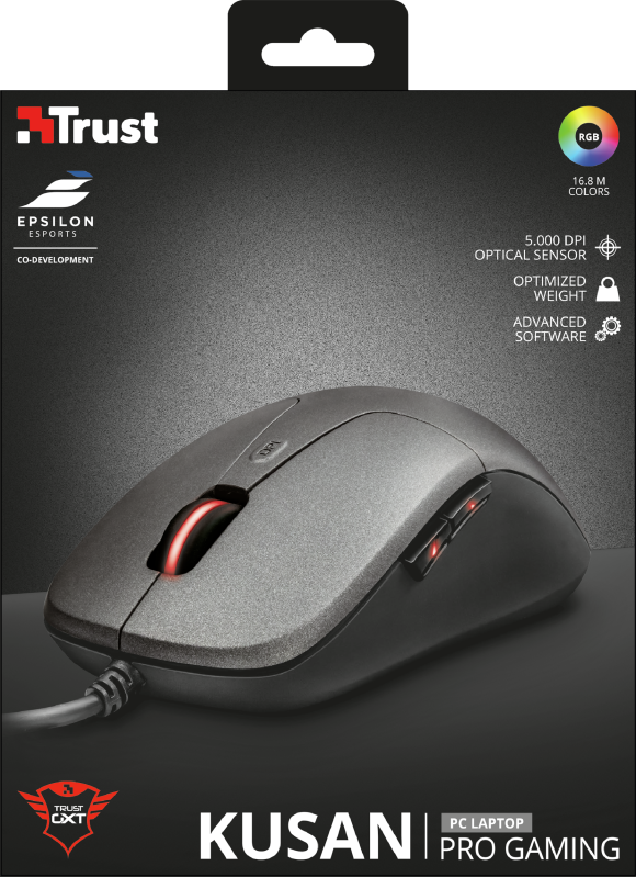 Mouse Gamer Trust Gxt 180 Kusan Pro Negro – imagen 3