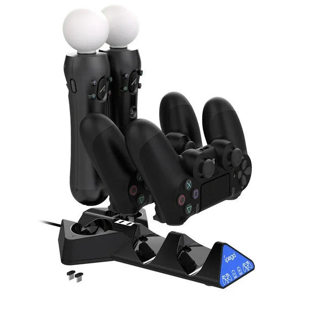 Cargador Controles Dual Ipega PG-4011 4 en 1 Ps4 Ps Move – imagen 3