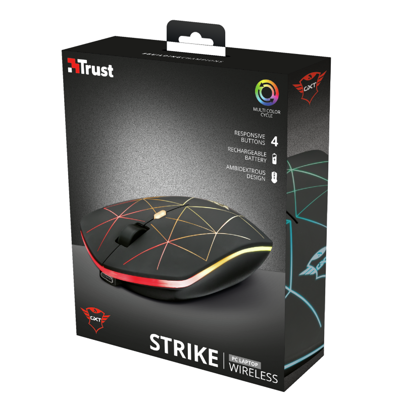 Mouse Gamer Inalámbrico Trust Gxt 117 Strike – imagen 4