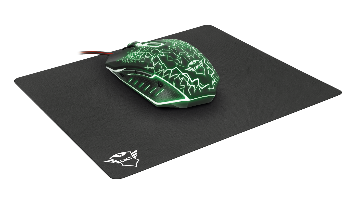 Pack Mousepad Gamer + Mouse Izza Trust Gxt 783 Negro – imagen 5