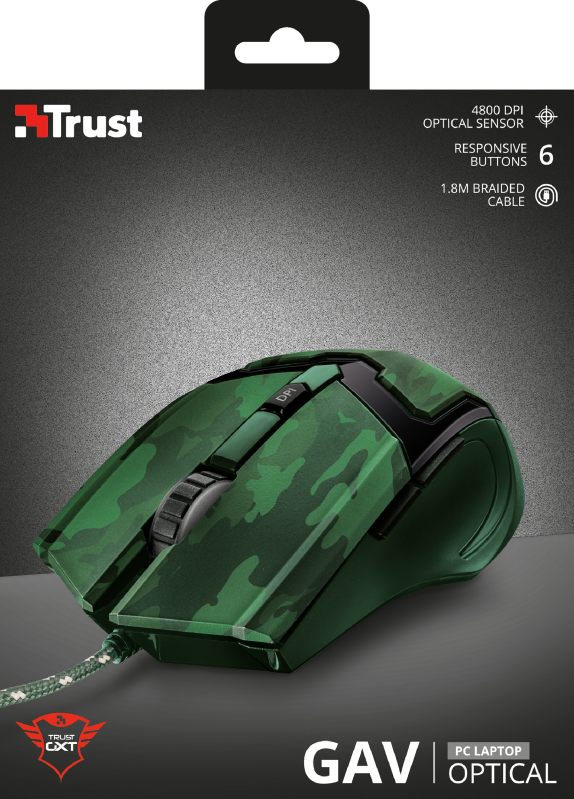 Mouse Gamer Trust Gxt 101D Camuflado – imagen 3