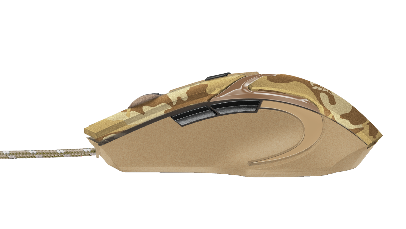 Mouse Gamer Trust Gxt 101D Camuflado Cafe – imagen 4