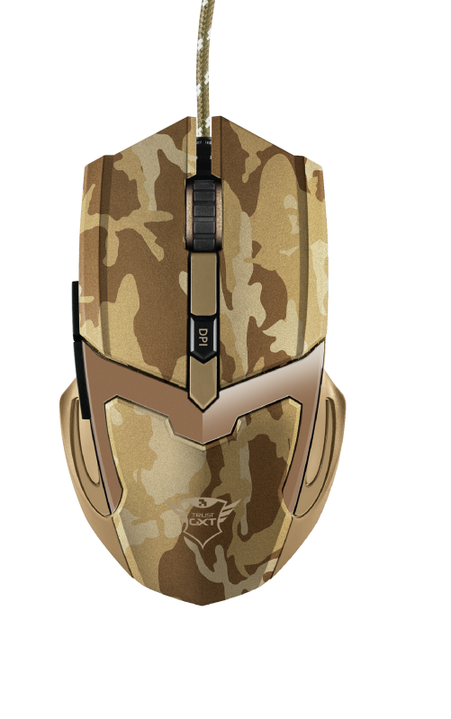 Mouse Gamer Trust Gxt 101D Camuflado Cafe – imagen 3
