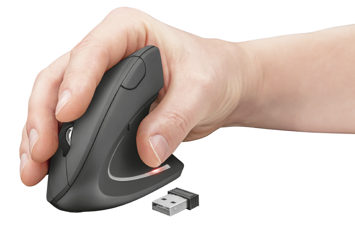Mouse Vertical Ergonómico Inalámbrico Verto Trust – imagen 2