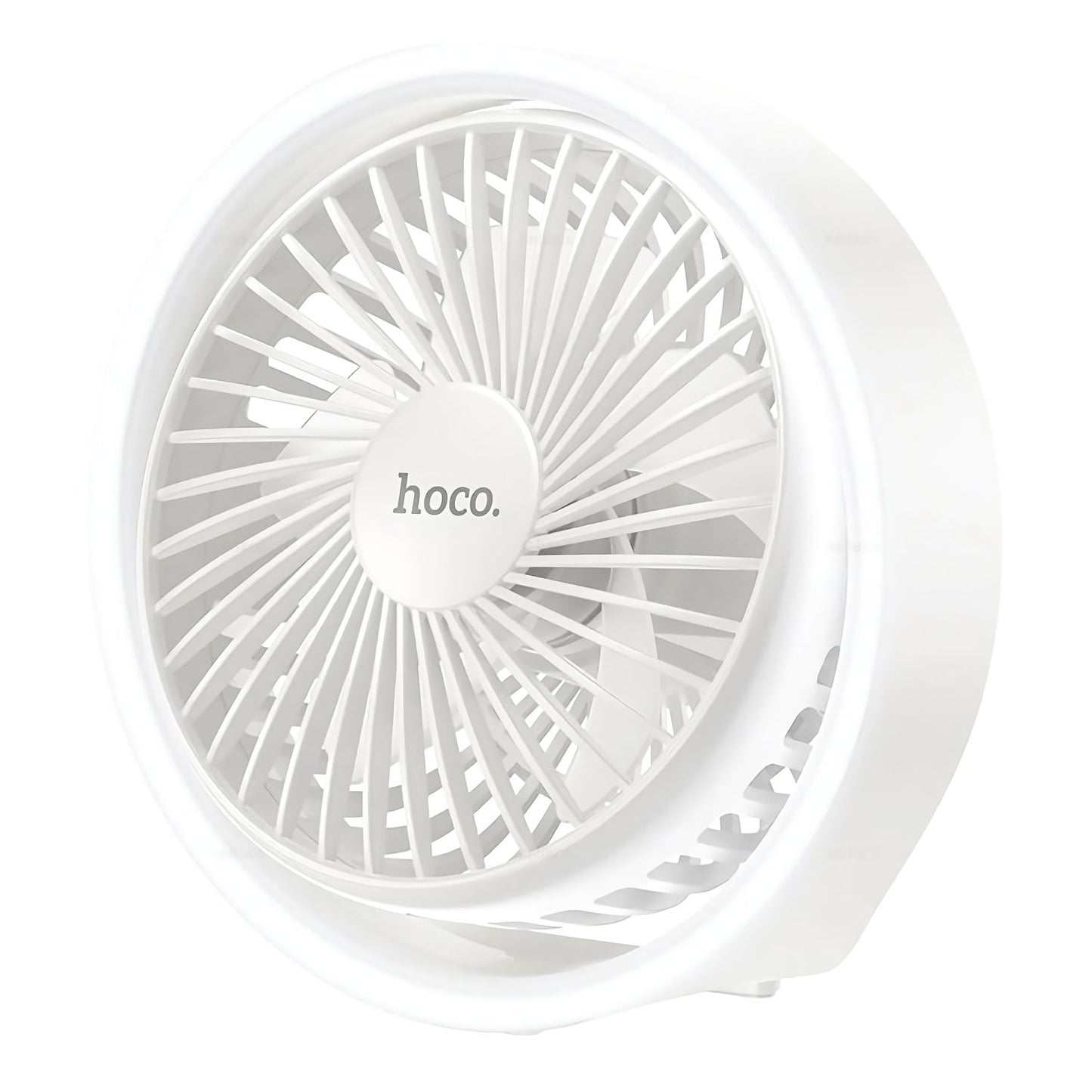Ventilador Mini Silencioso De Mano Recargable Hoco Hx22 Blanco