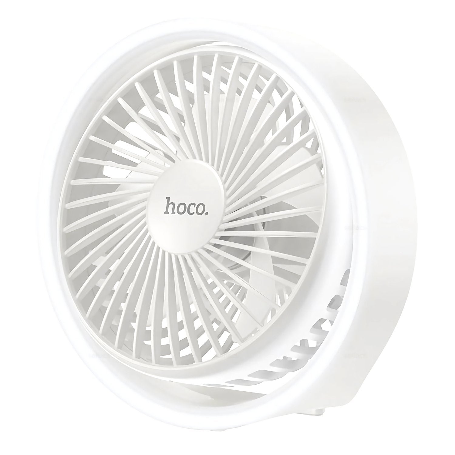 Ventilador Mini Silencioso De Mano Recargable Hoco Hx22 Blanco