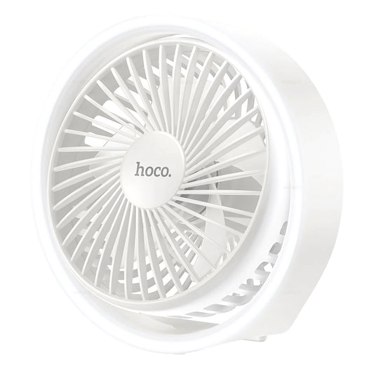 Ventilador Mini Silencioso De Mano Recargable Hoco Hx22 Blanco
