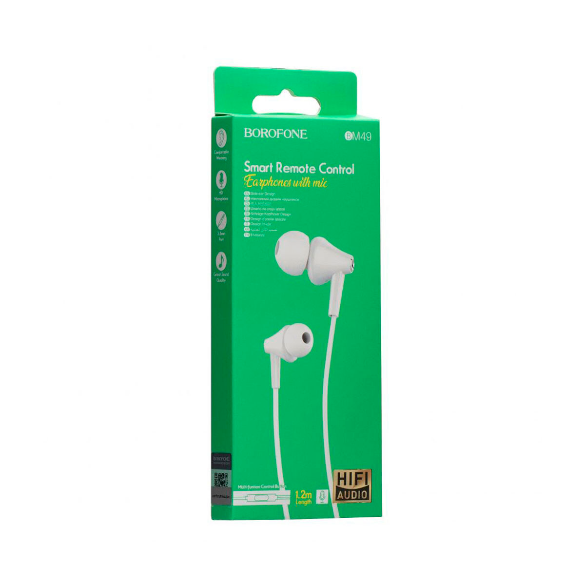 Audífonos In Ear Borofone Bm49 3.5mm Blanco – imagen 2