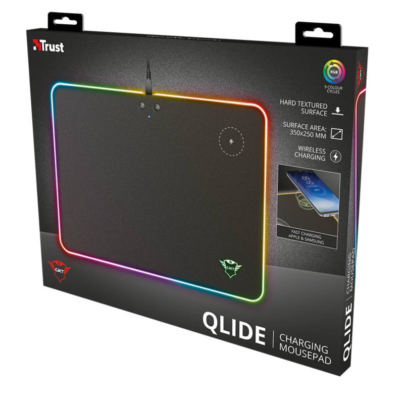 Mousepad Gamer Trust Gxt 750 Qlide Rgb Con Carga Inalámbrica – imagen 3