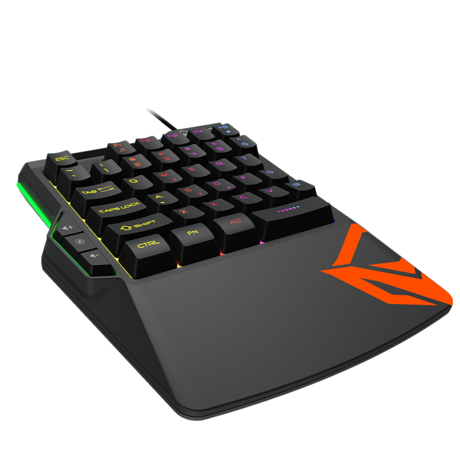 Teclado Gamer Meetion Una Mano KB015 Negro – imagen 6