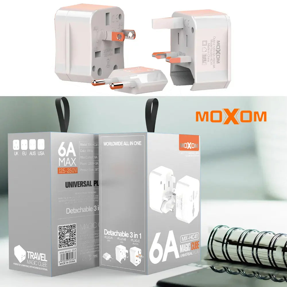 Adaptador Enchufe Universal MX-Hc41 Internacional Blanco – imagen 2