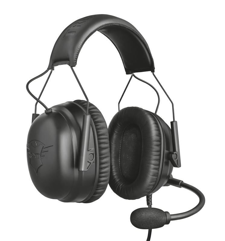 Audifonos Gamer Trust Gxt 444 Wayman Pro Pc Ps4 Xbox Switch Negro