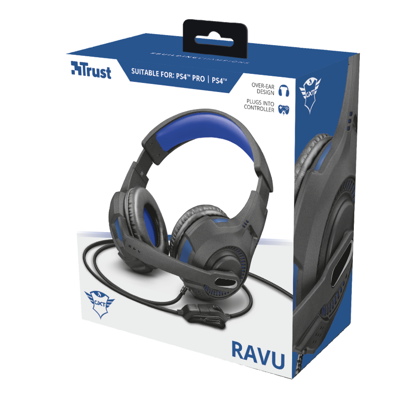 Audífonos Gamer Trust Gxt 307B Ravu Pc Ps4 Azul – imagen 6