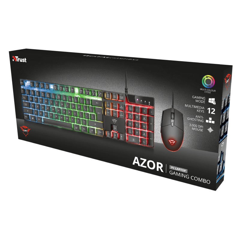 Combo Kit Gamer Teclado Mouse Gxt 838 Azor Trust – imagen 7