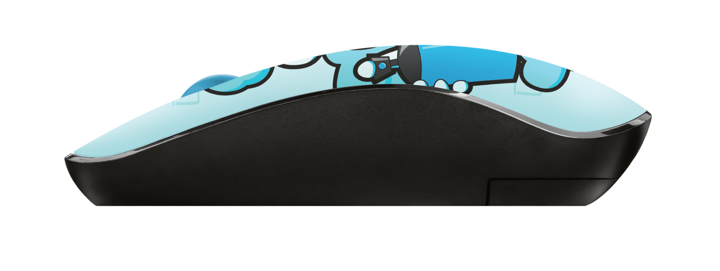 Mouse Inalámbrico Trust Sketch Silencioso Azul – imagen 3