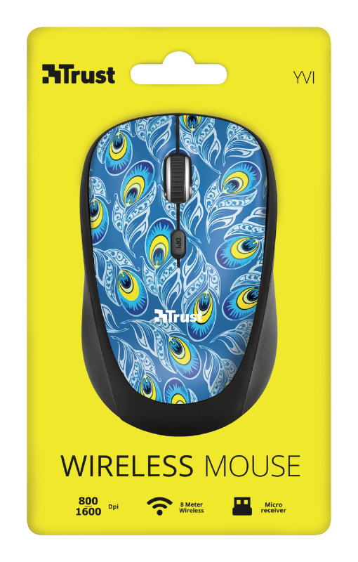 Mouse Inalambrico Trust Yvi Peacock – imagen 4