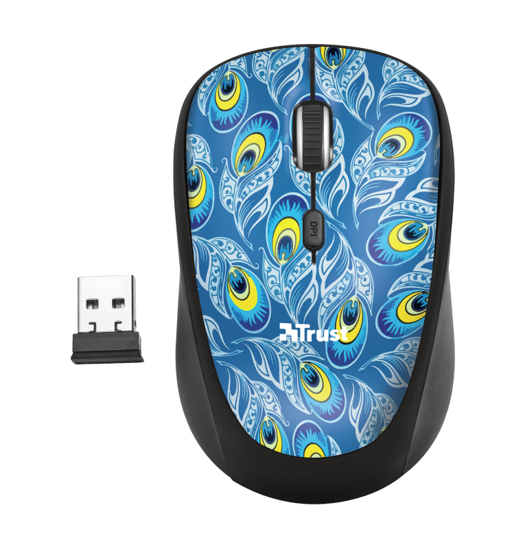 Mouse Inalambrico Trust Yvi Peacock – imagen 2