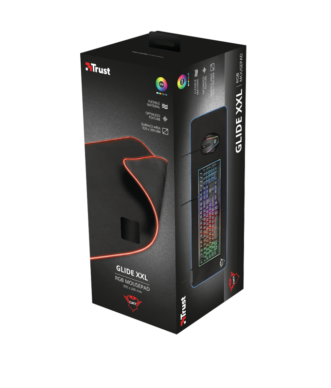 Mousepad Gamer Trust Gxt 764 Glide Flex Rgb XXL Negro – imagen 4