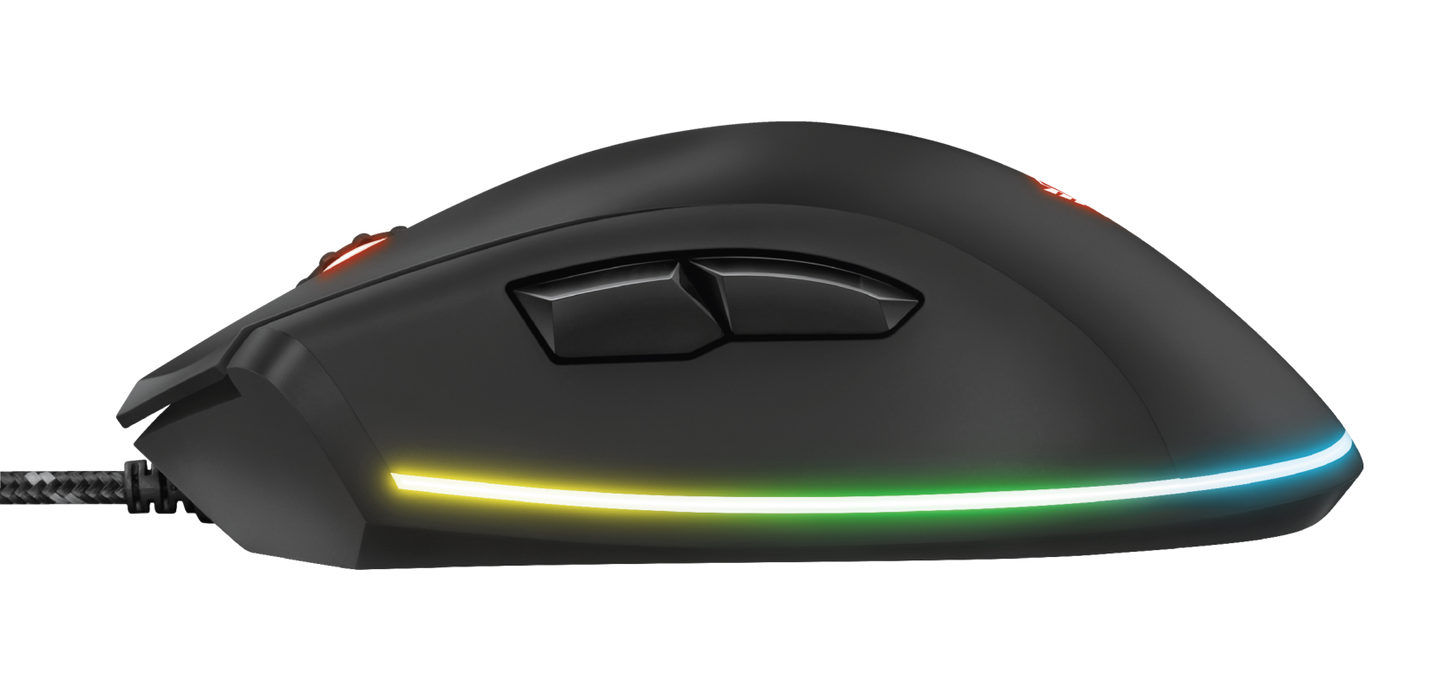 Mouse Gamer Gxt 900 Qudos Rgb Trust Negro – imagen 3