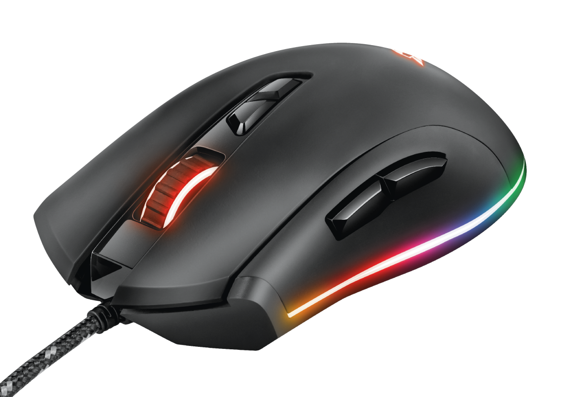 Mouse Gamer Gxt 900 Qudos Rgb Trust Negro – imagen 6
