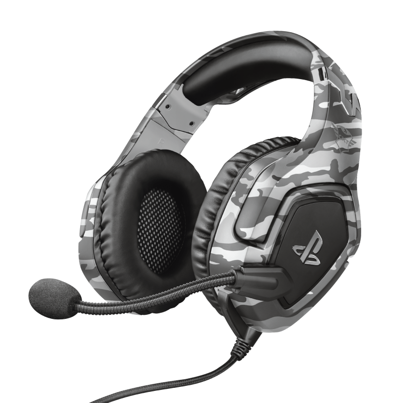 Audifonos Gamer Trust Gxt 488 Forze Pc Ps4 Switch Xbox Camu Gris – imagen 2